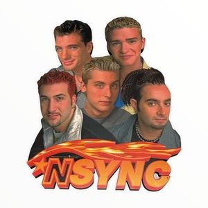 Vintage 1999 NSYNC Sign Display Wall Plaque